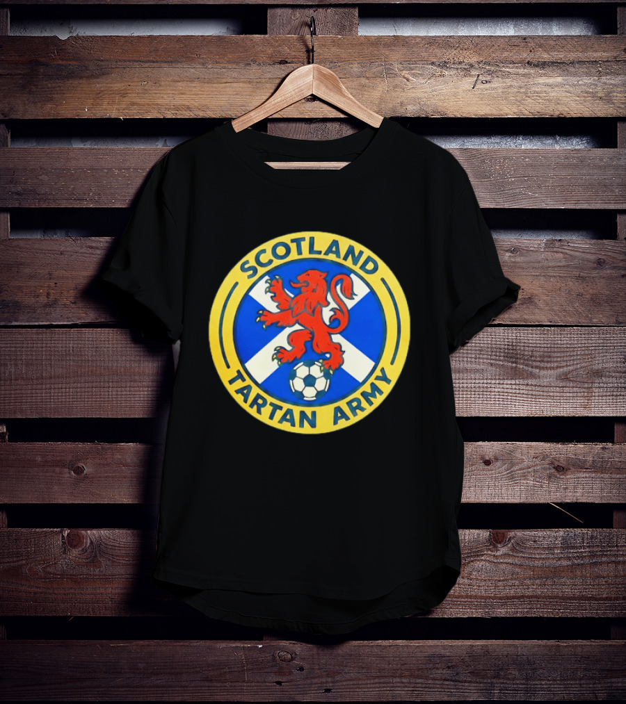 Scotland Tartan Army Scotland On Tour USA 2026 Soccer Lion T-Shirt