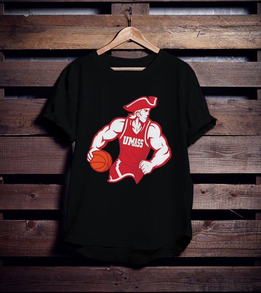 UMass University Of Massachusetts Minuteman Basketball Sam T-Shirt