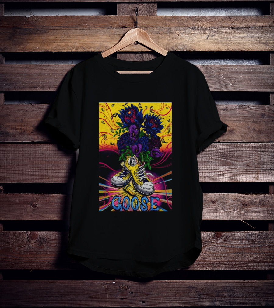 Goose Summer 2026 Tour Yellow Sneakers Floral Psychedelic T-Shirt