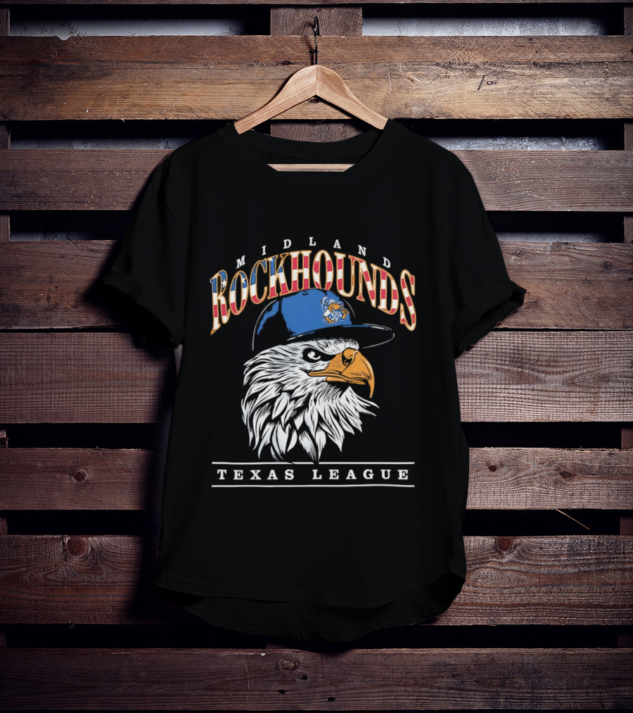 Midland Rockhounds Texas League Eagle Baseball Team T-Shirt