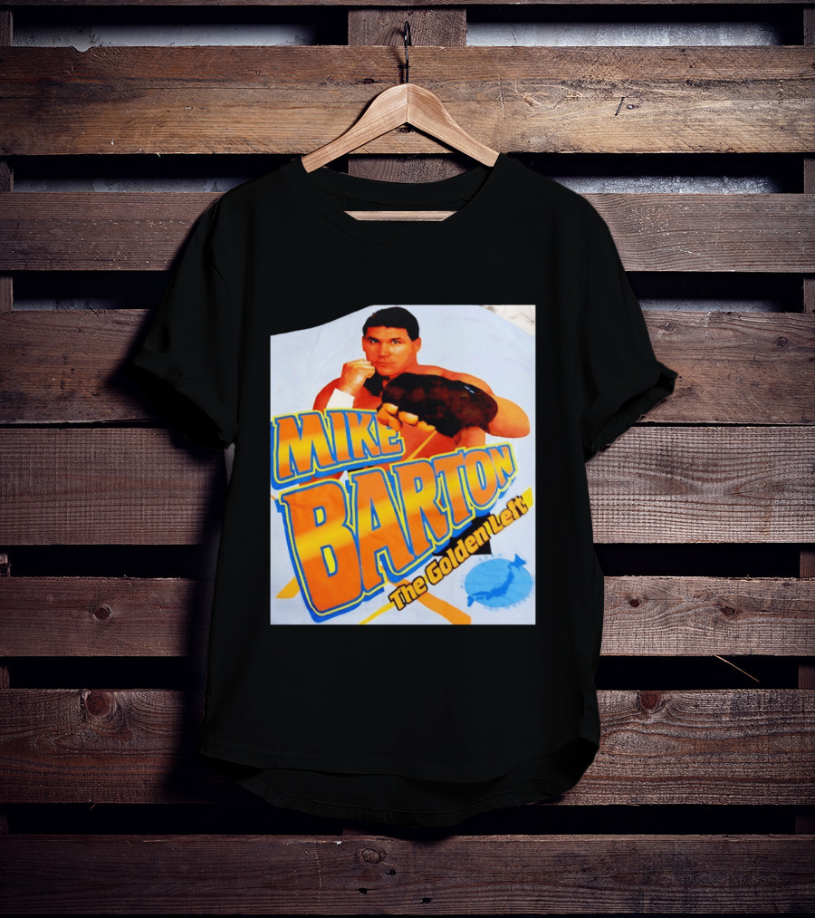 Mike Barton The Golden Left Boxer Retro Sports T-Shirt
