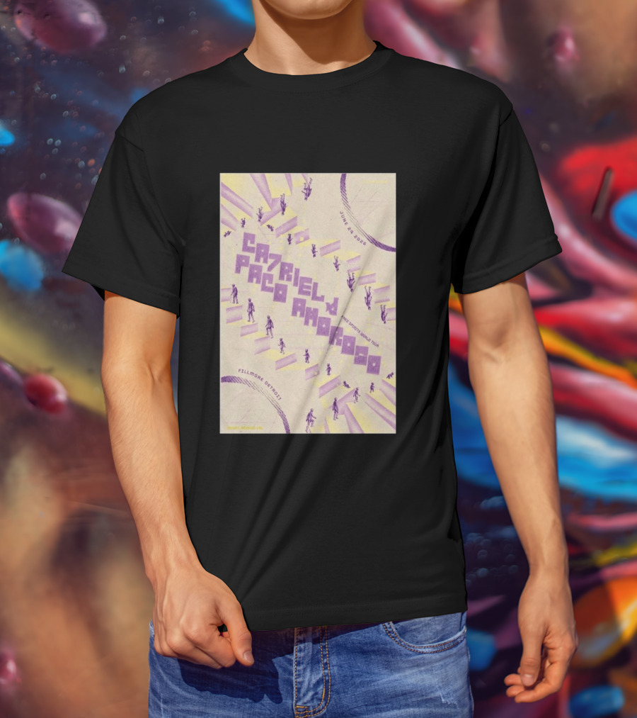 CA7RIEL Paco Amoroso Free Spirits World Tour Fillmore Detroit June 24 2026 T-Shirt