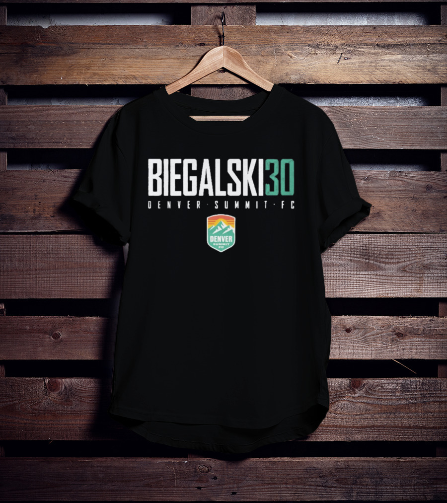 Biegalski 30 Denver Summit FC NWSL Soccer Team Fan T-Shirt