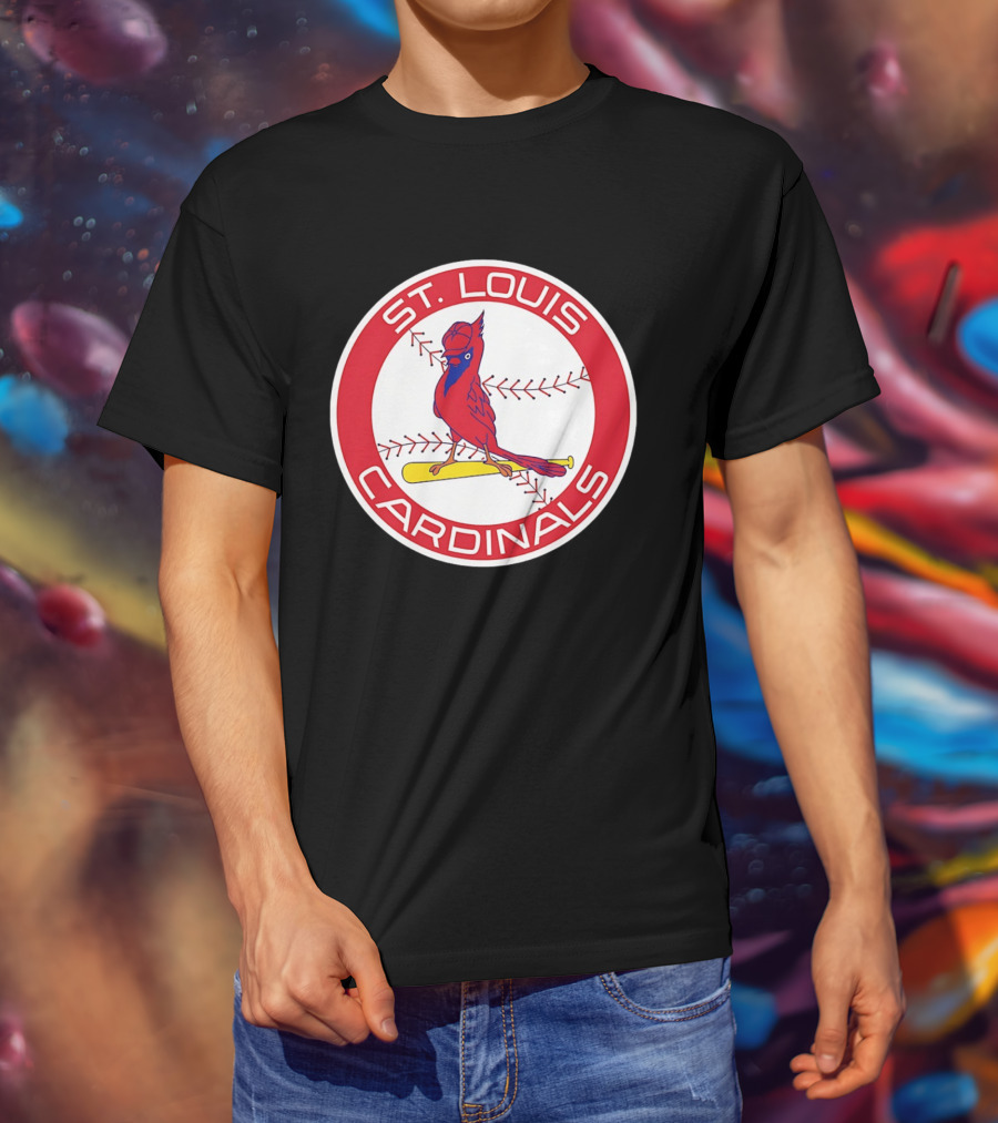 St. Louis Cardinals 2026 Baseball Bird Bat Red Circle T-Shirt