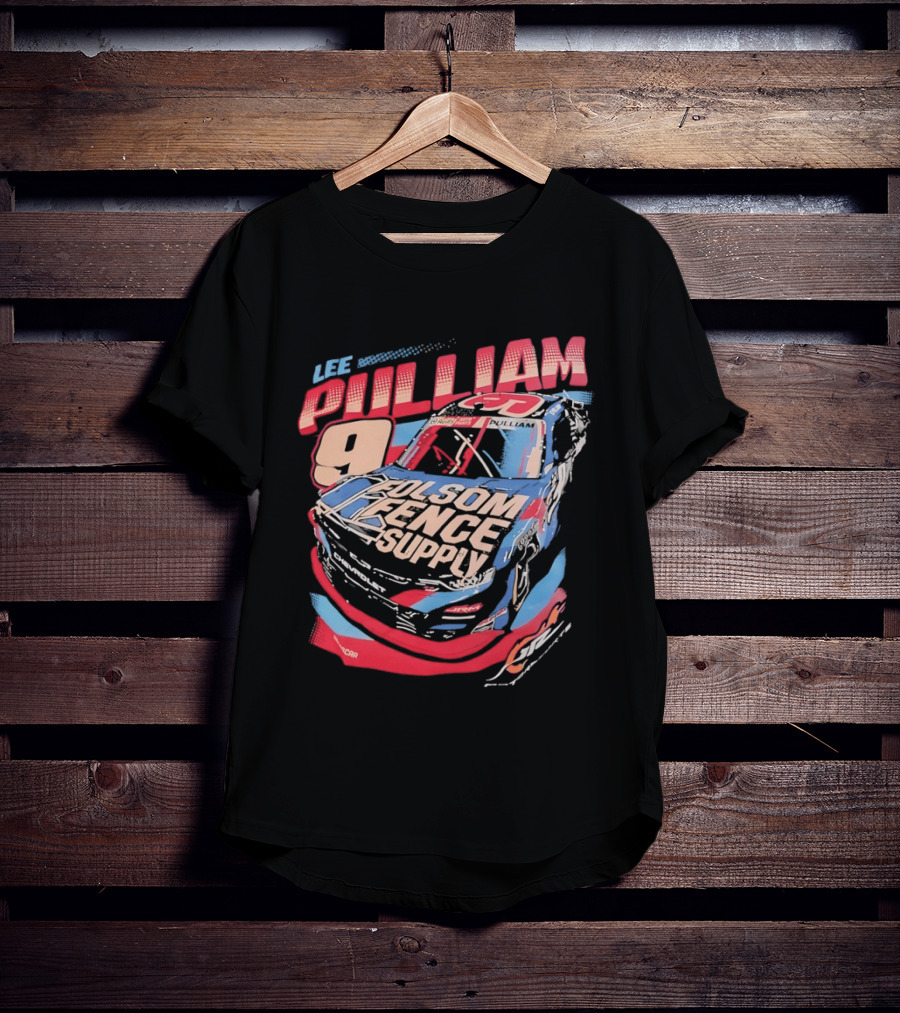 Lee Pulliam 9 Chevrolet NASCAR Folsom Fence Supply Racing T-Shirt