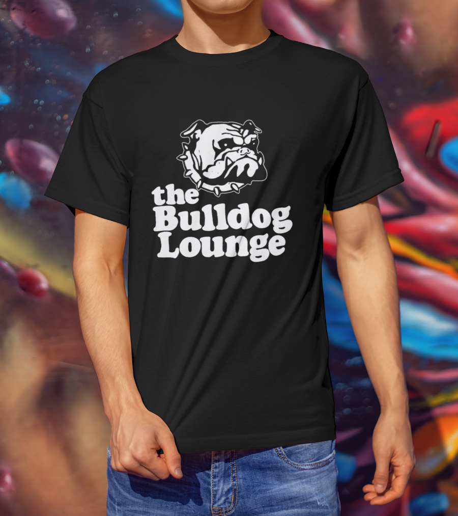 The Bulldog Lounge Dog Lover Bar Pub T-Shirt