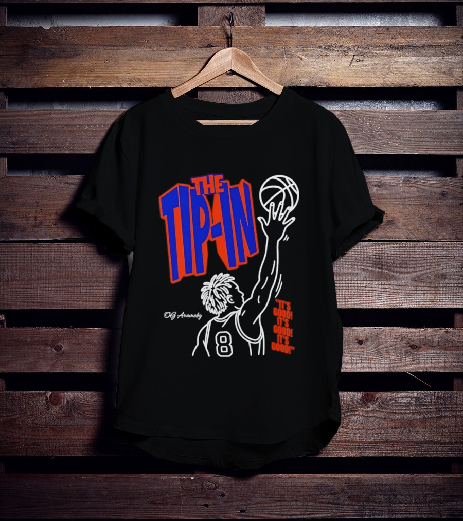 The Tip In OG Anunoby New York Knicks 2026 NBA Champs Basketball Player 8 T-Shirt