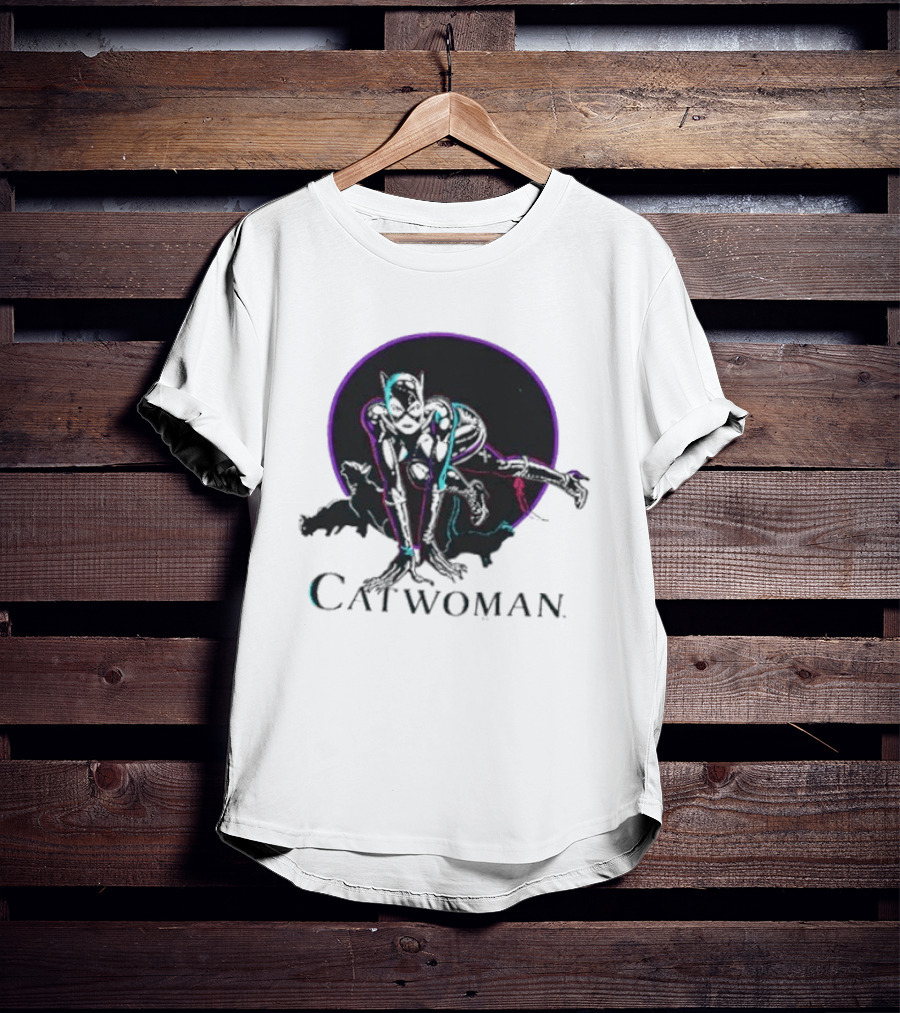 90s Catwoman Neon T-Shirt