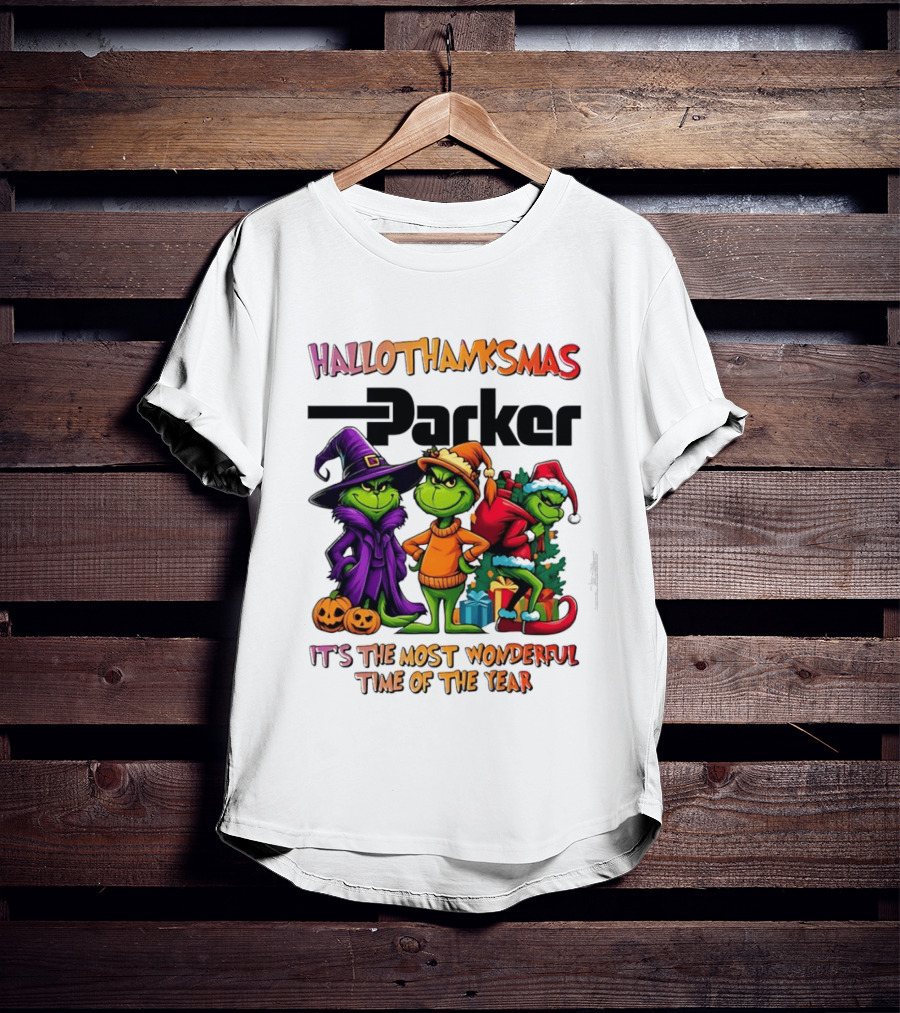 HalloThanksMas Grinch Parker It's The Most Wonderful Time Of The Year 2025 T-Shirt
