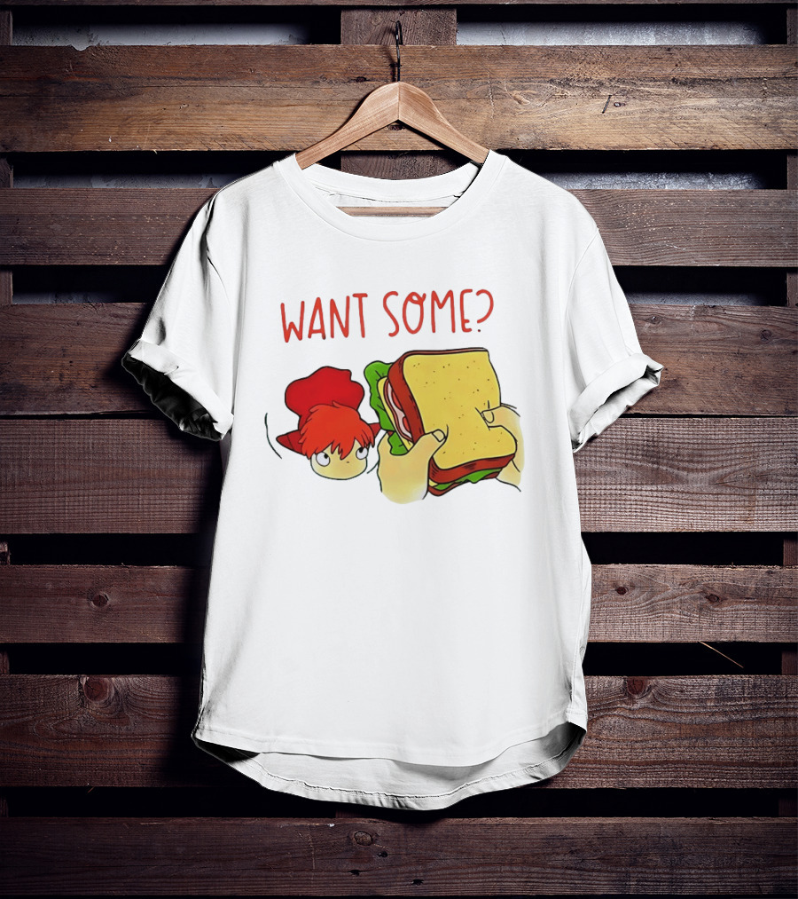 Ponyo Flinching Want Some Sandwich Scene T-Shirt
