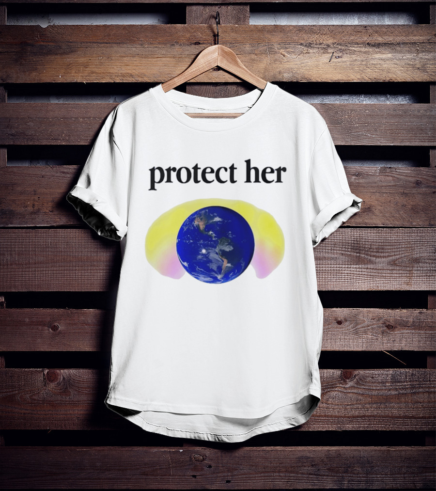 Protect Her Earth Environmental Awareness Planet Guardians T-Shirt