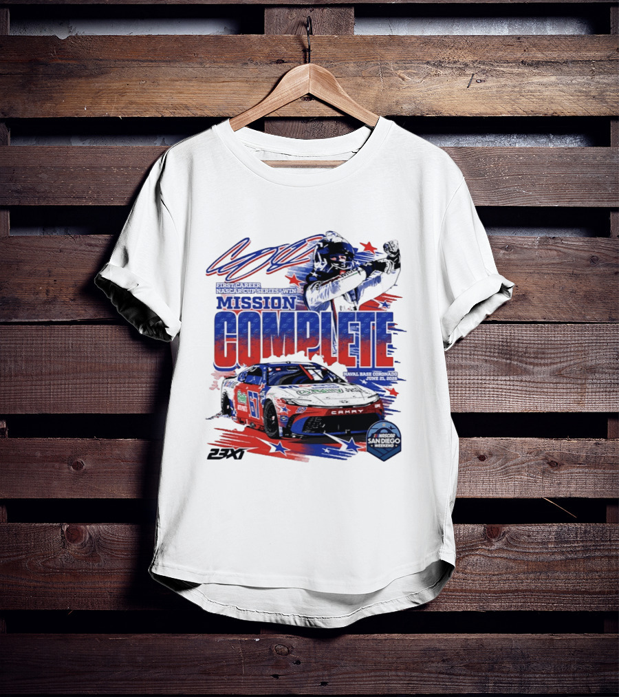 NASCAR San Diego 2023 First Career Cup Series Win Mission Complete T-Shirt