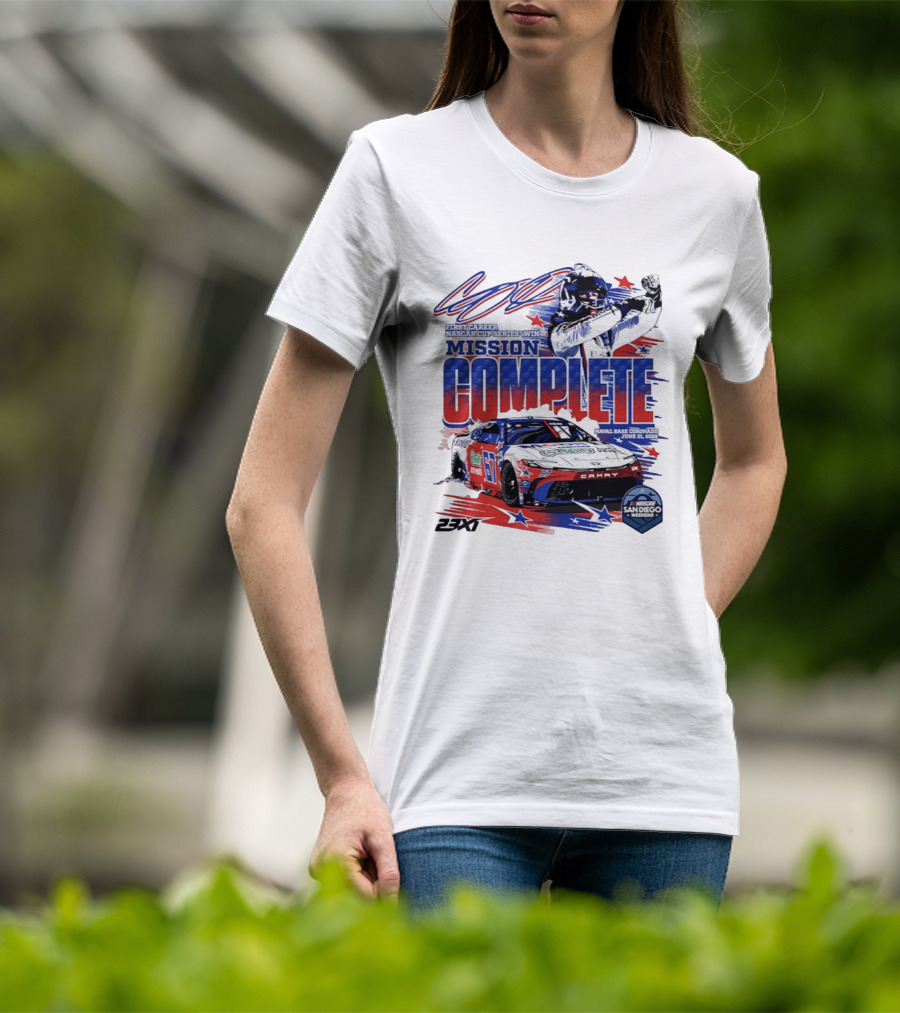NASCAR San Diego 2023 First Career Cup Series Win Mission Complete T-Shirt
