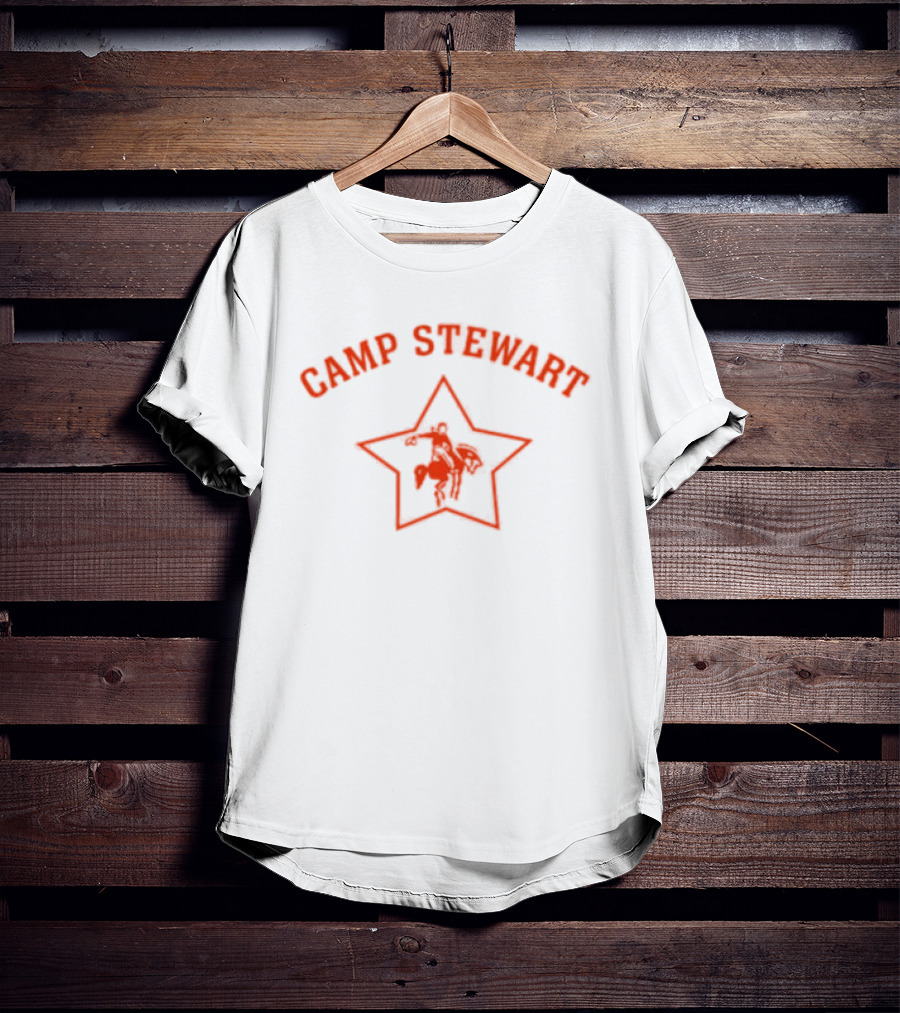 Camp Stewart Star Design With Horse T-Shirt