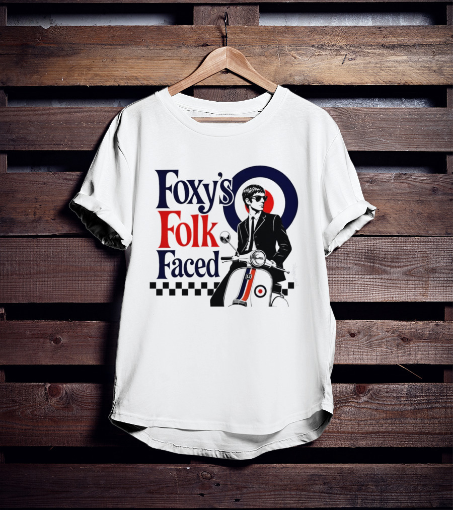 Foxy's Folk Faced Mod Scooter T-Shirt