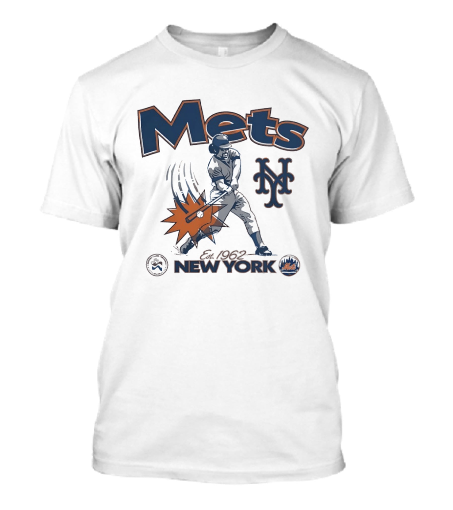 Mets New York Est 1962 Baseball Club National League Centennial 1876 1976 T-Shirt