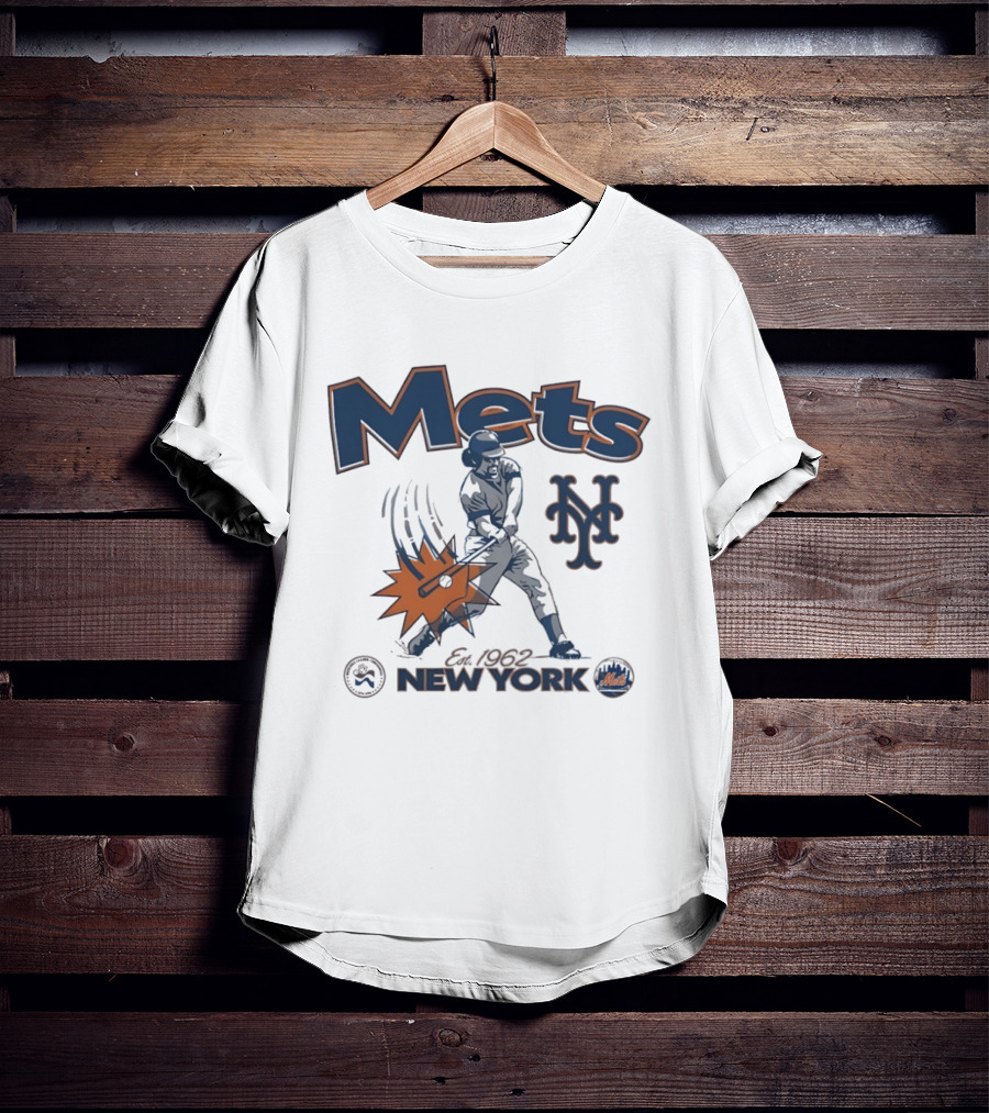 Mets New York Est 1962 Baseball Club National League Centennial 1876 1976 T-Shirt