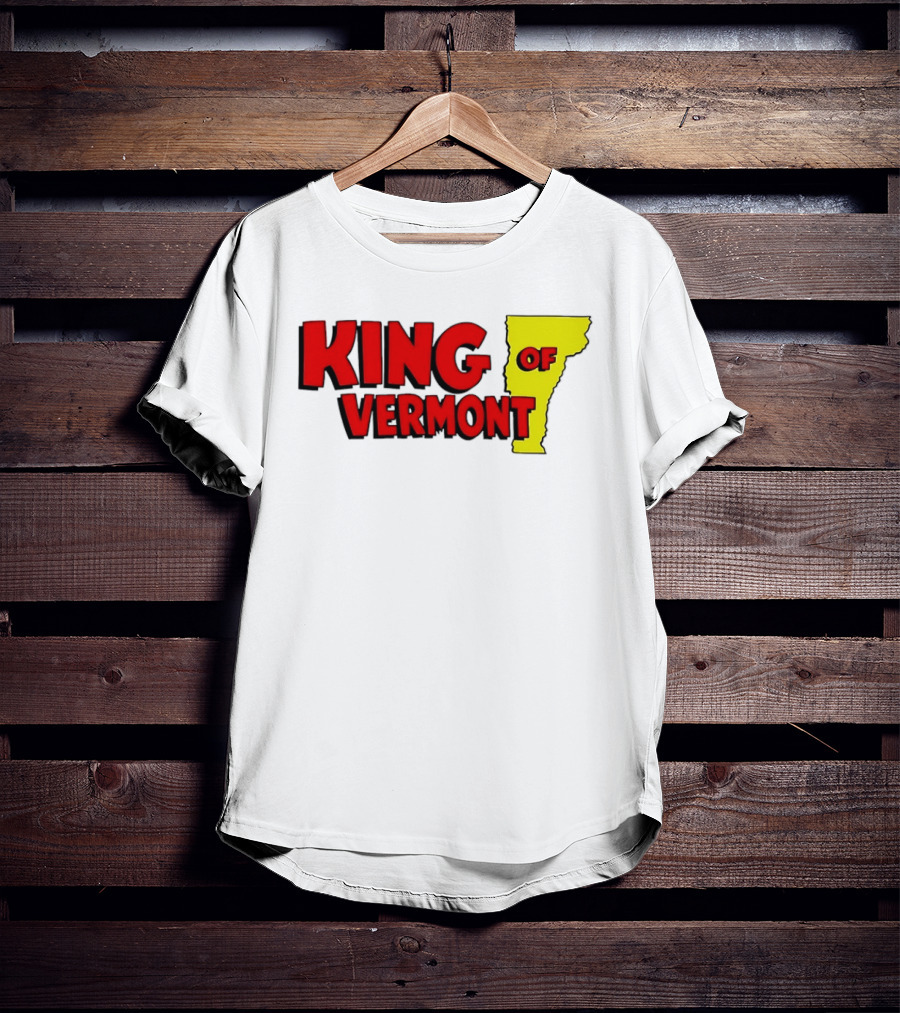 KING OF VERMONT Map T-Shirt