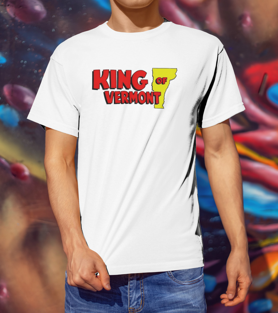 KING OF VERMONT Map T-Shirt