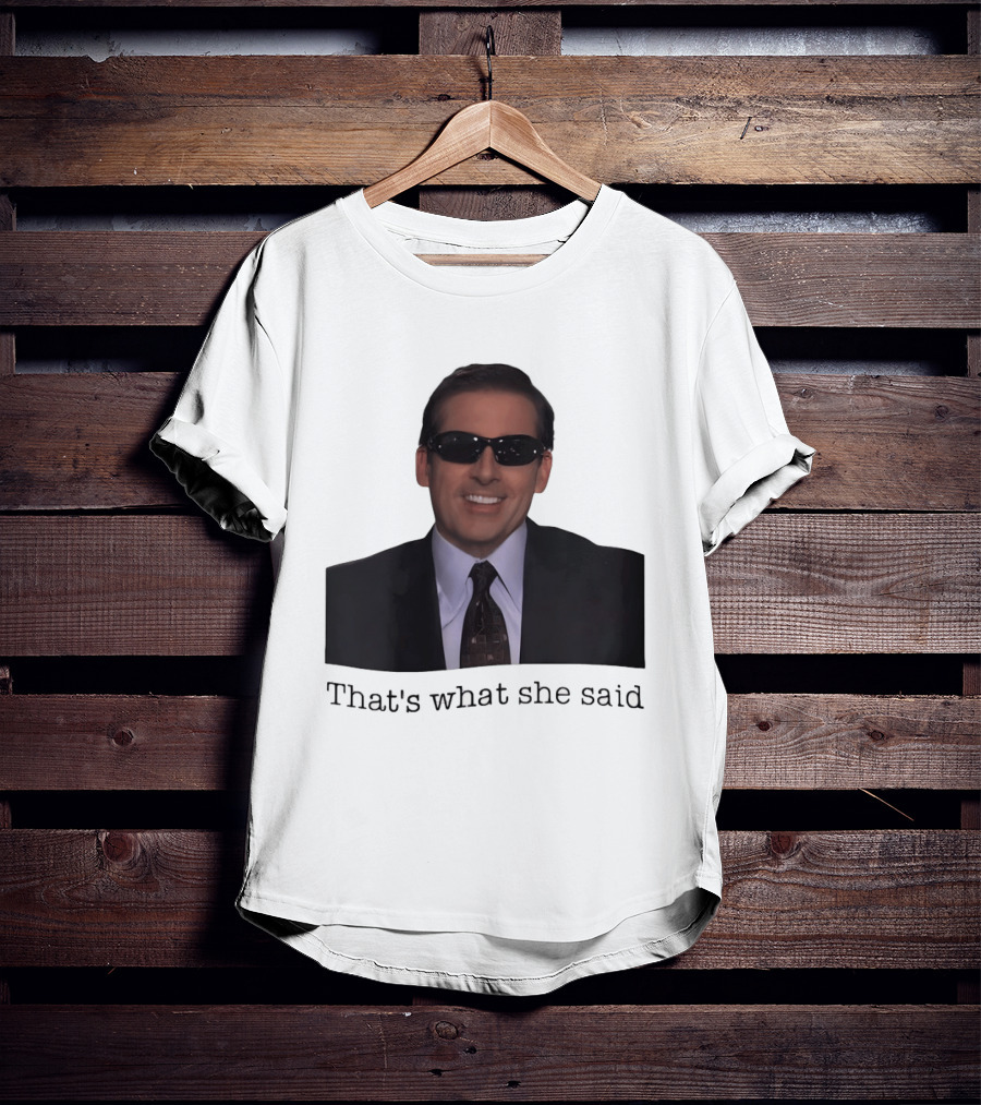 Michael Scott That's What She Said Sunglasses Suit T-Shirt