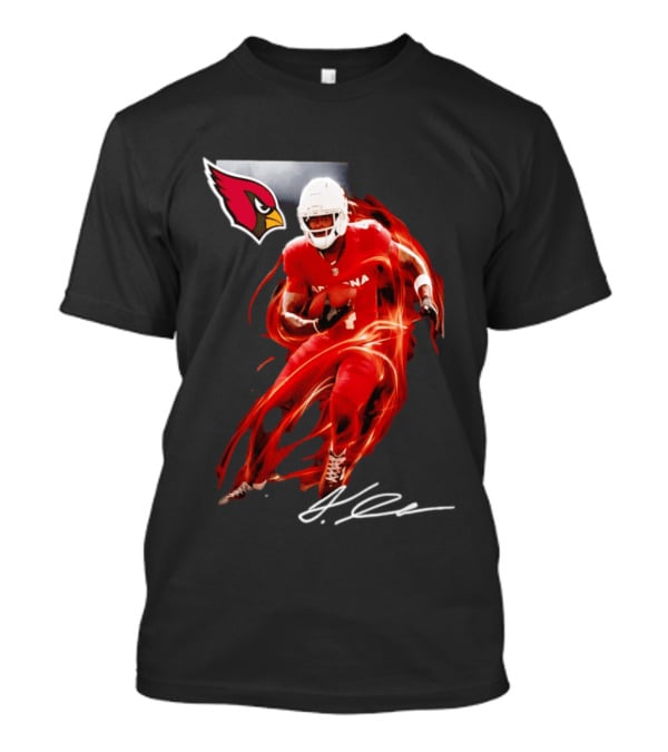 Arizona Cardinals Jeremiyah Love Legacy Rookie Football Player Signature Flame T-Shirt