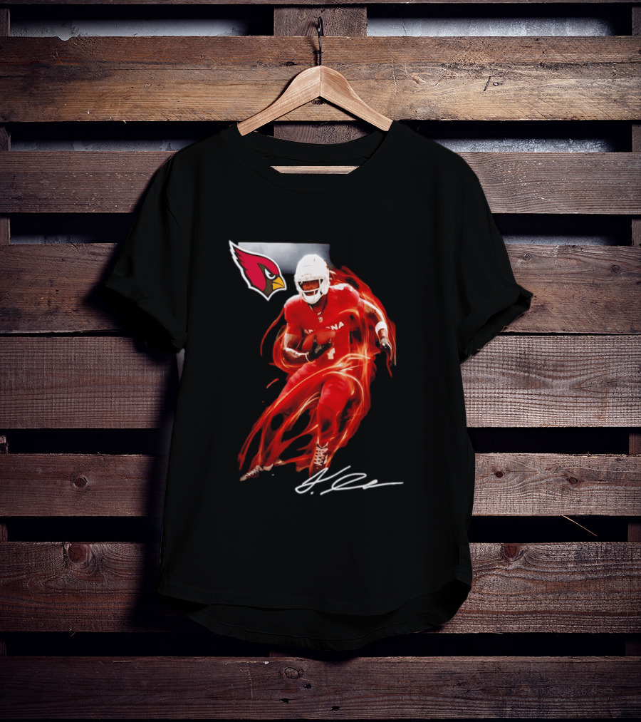 Arizona Cardinals Jeremiyah Love Legacy Rookie Football Player Signature Flame T-Shirt