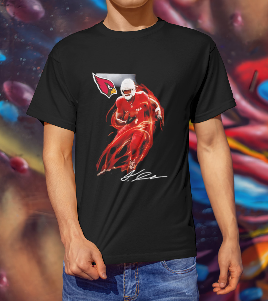 Arizona Cardinals Jeremiyah Love Legacy Rookie Football Player Signature Flame T-Shirt
