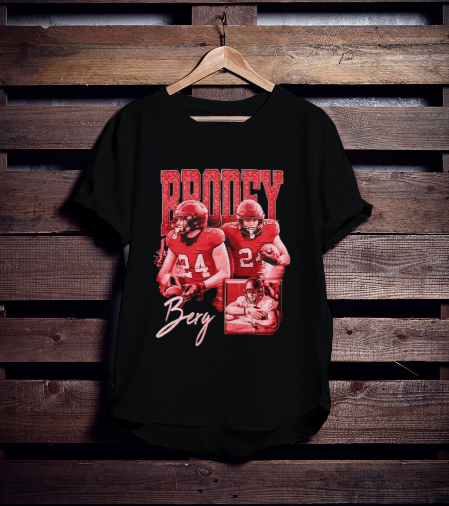 Brodey Berg Football 24 Player Athlete Sports T-Shirt