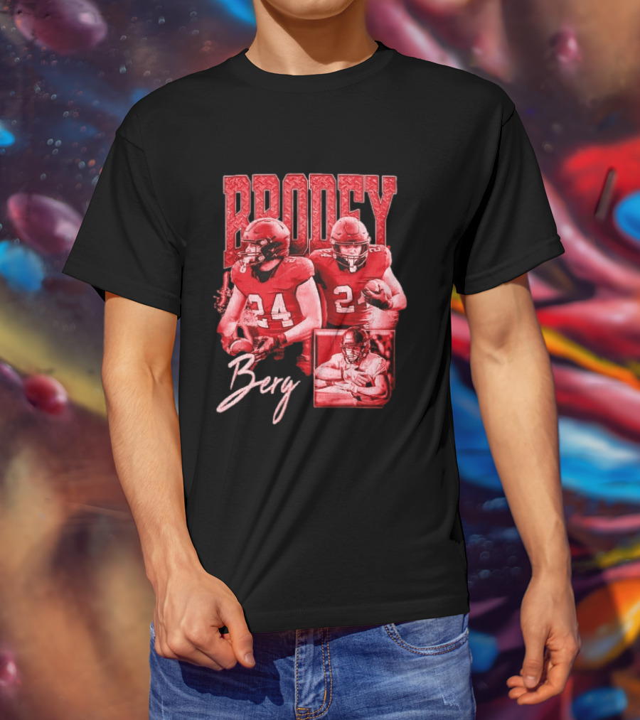 Brodey Berg Football 24 Player Athlete Sports T-Shirt