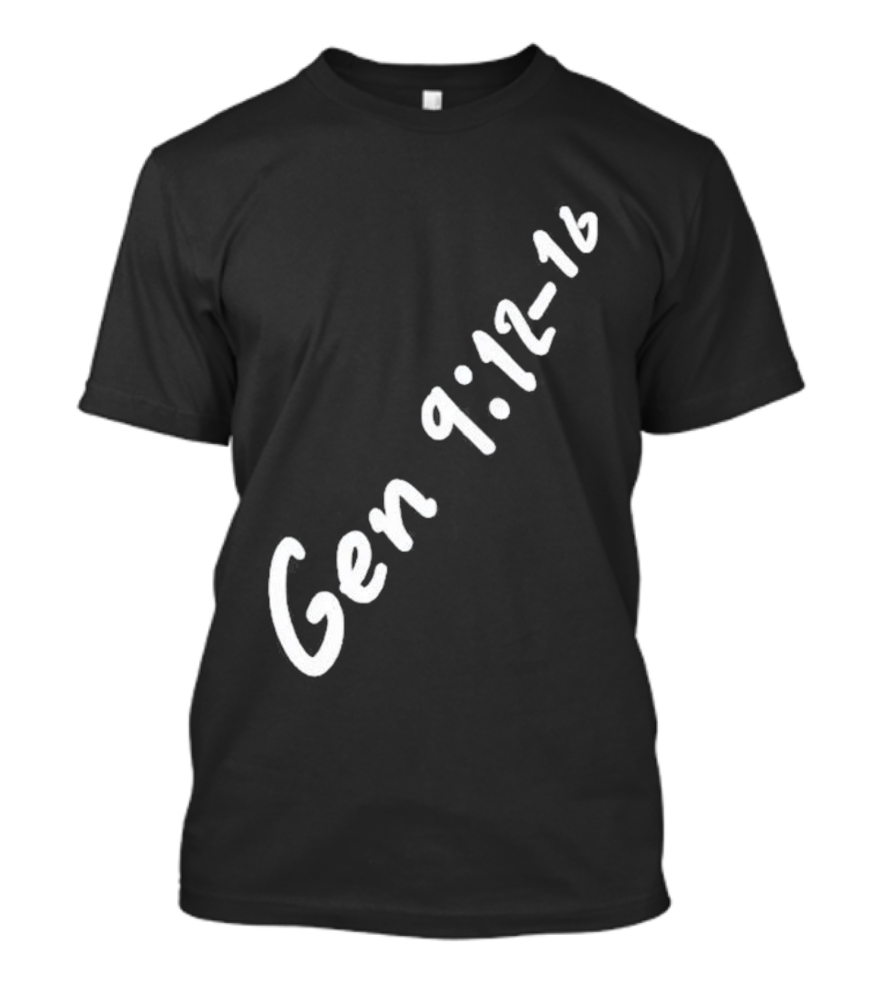 Gen 9:12 16 Text Diagonal Scripture Reference T-Shirt