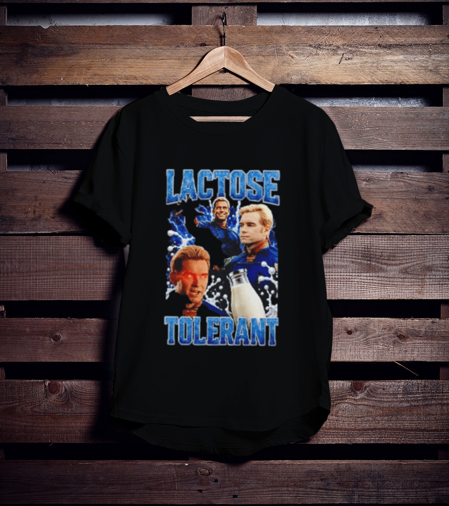 Lactose Tolerant Homelander Milk Meme T-Shirt