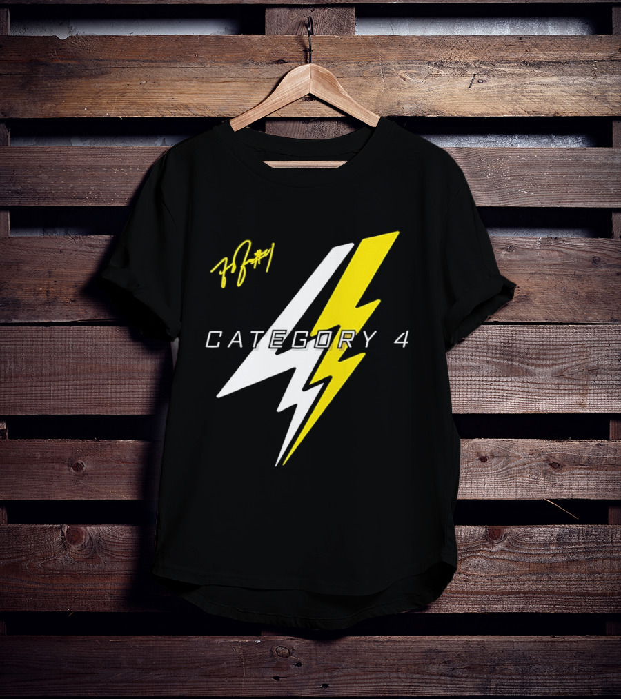 LSU Tigers Flau'jae Johnson Category 4 Lightning Bolt Signature T-Shirt