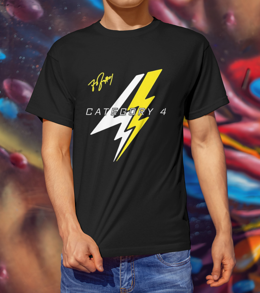 LSU Tigers Flau'jae Johnson Category 4 Lightning Bolt Signature T-Shirt