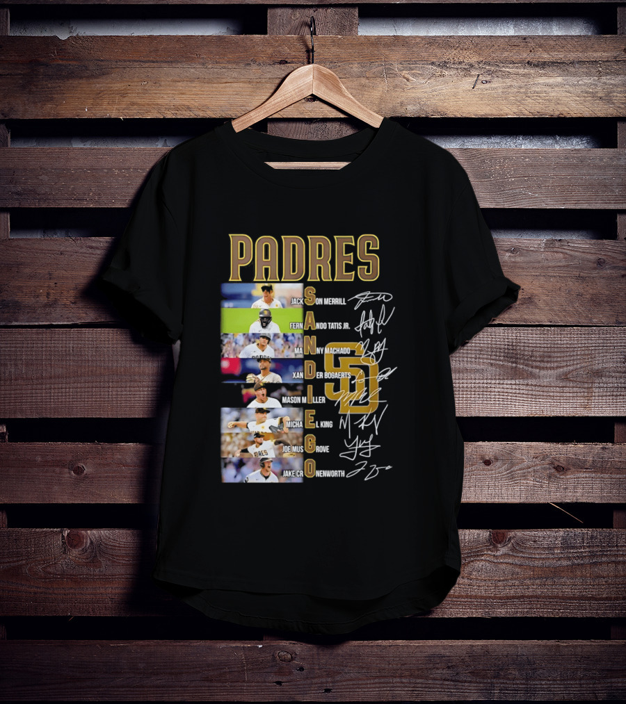 San Diego Padres Fernando Tatis Jr Manny Machado Xander Bogaerts Joe Musgrove Baseball T-Shirt