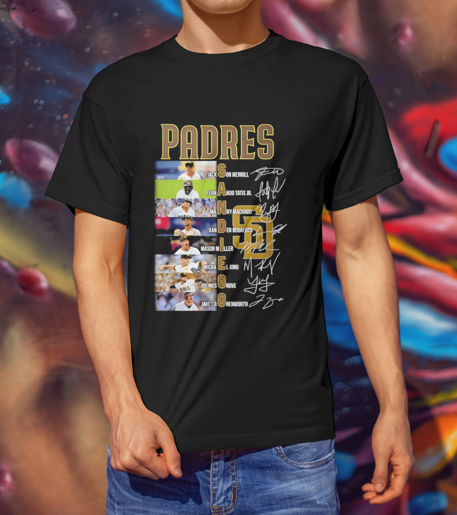 San Diego Padres Fernando Tatis Jr Manny Machado Xander Bogaerts Joe Musgrove Baseball T-Shirt