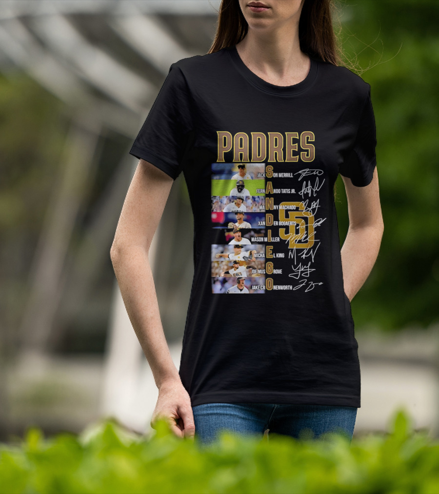 San Diego Padres Fernando Tatis Jr Manny Machado Xander Bogaerts Joe Musgrove Baseball T-Shirt