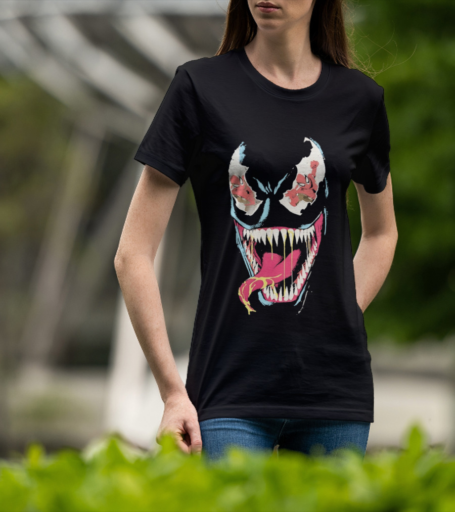 Marvel Venom Spider Man Reflection In The Eyes T-Shirt