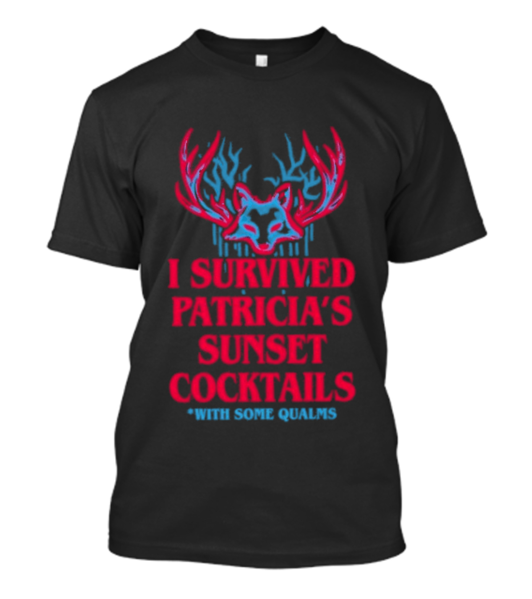 I Survived Patricia's Sunset Cocktails With Some Qualms Fox Antlers T-Shirt