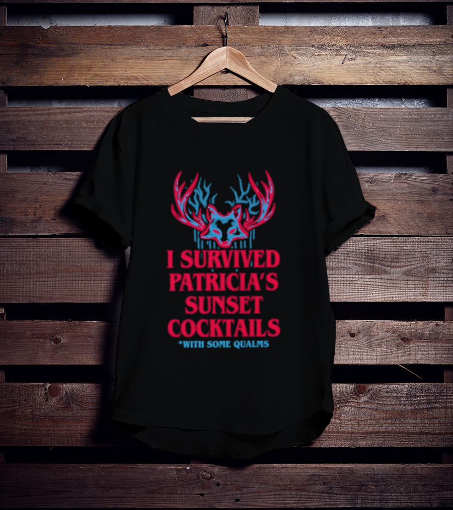 I Survived Patricia's Sunset Cocktails With Some Qualms Fox Antlers T-Shirt