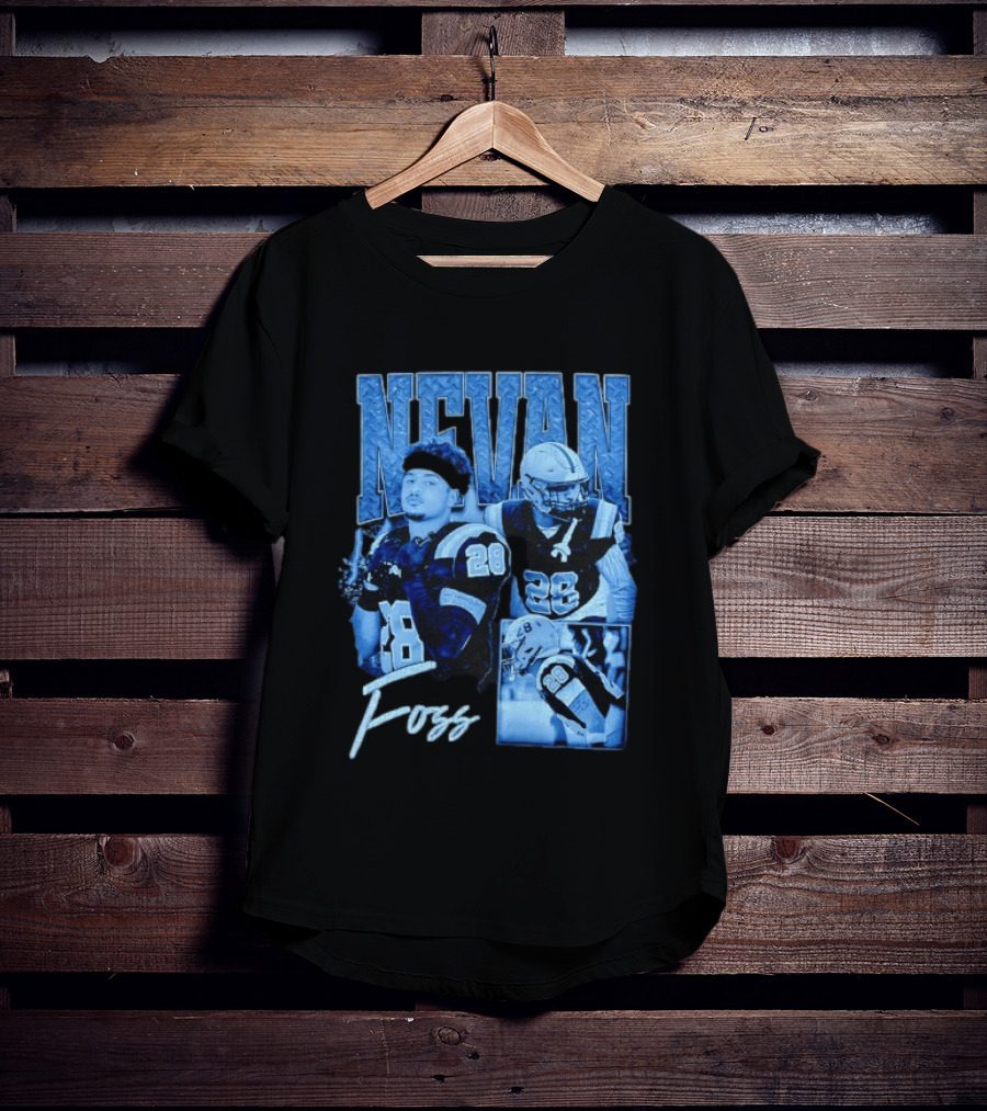 Nevan Foss Number 28 Football Athlete Sports Jersey T-Shirt