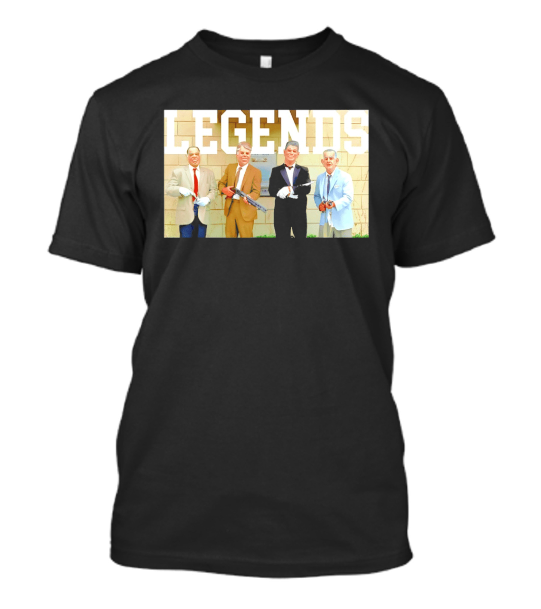 LEGENDS Ex Presidents Point Break Presidential Masks T-Shirt