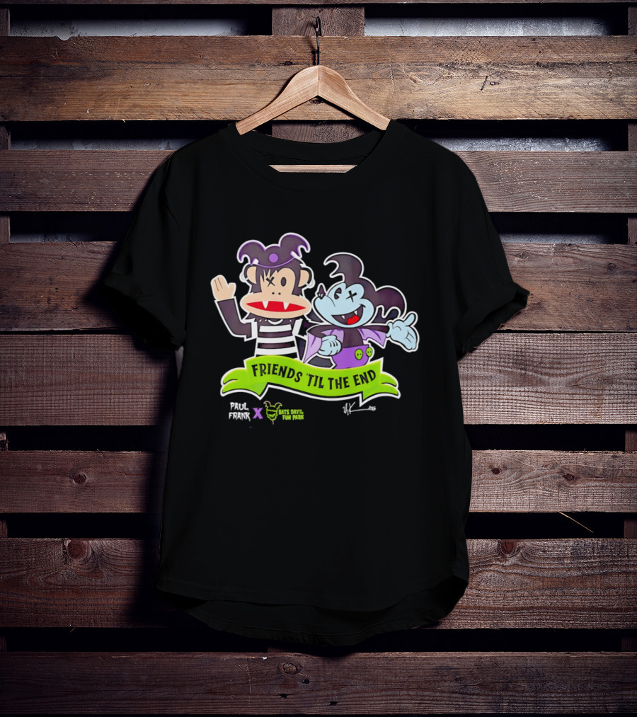 Paul Frank Bats Day Characters Friends Till The End Collaboration T-Shirt