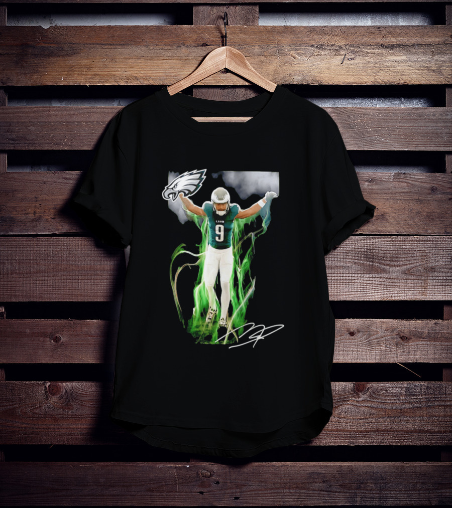 Philadelphia Eagles Makai Lemon Number 9 Rookie Legacy NFL Football Player Celebration T-Shirt