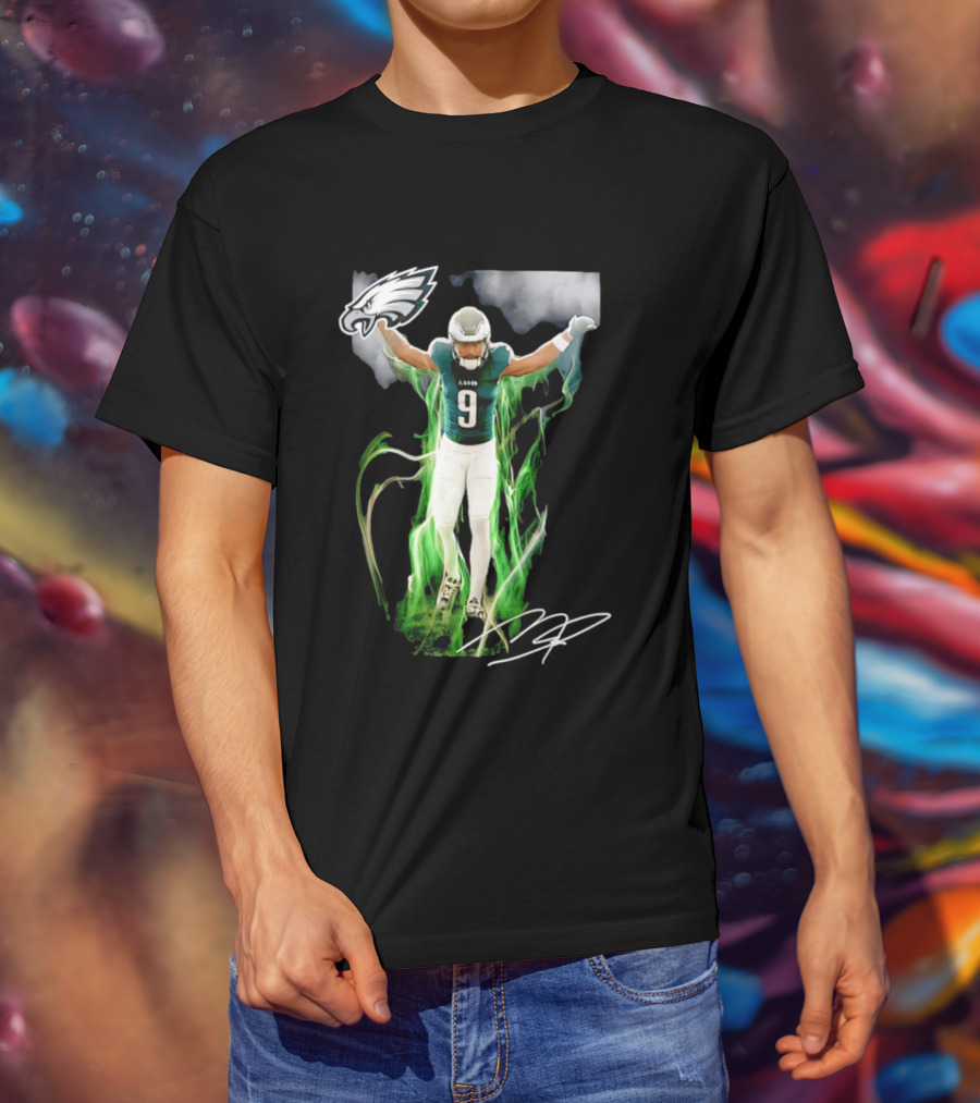 Philadelphia Eagles Makai Lemon Number 9 Rookie Legacy NFL Football Player Celebration T-Shirt
