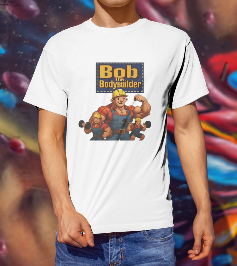 Bob The Bodybuilder Strongman Lifting Weights Movie T-Shirt