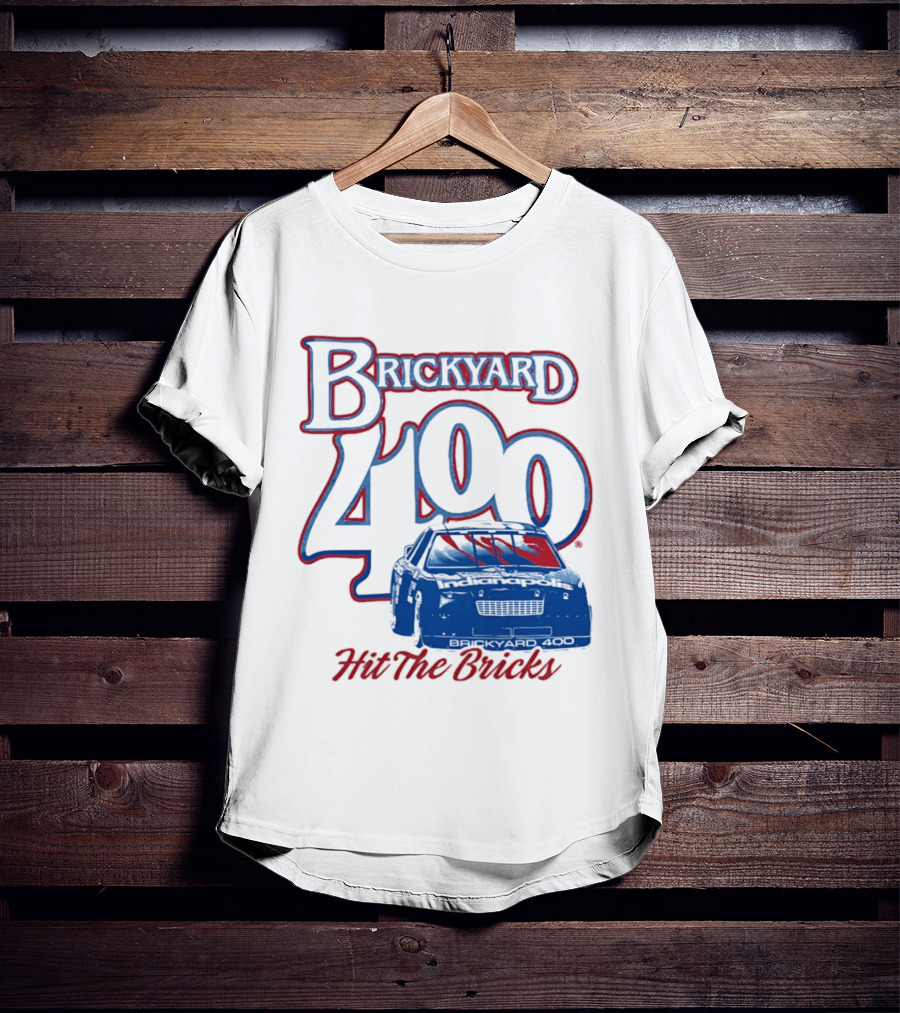 Brickyard 400 Hit The Bricks Indianapolis Motor Speedway Racing Car T-Shirt