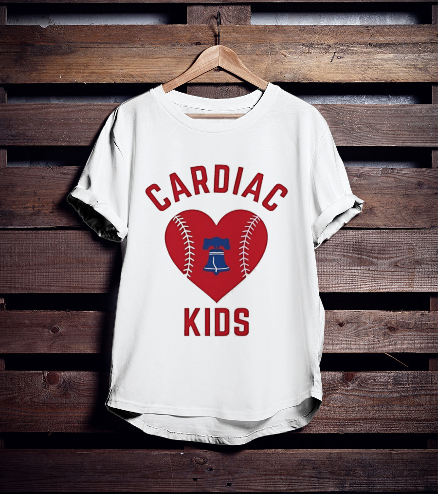 Cardiac Kids Philadelphia Phillies Heart Baseball T-Shirt