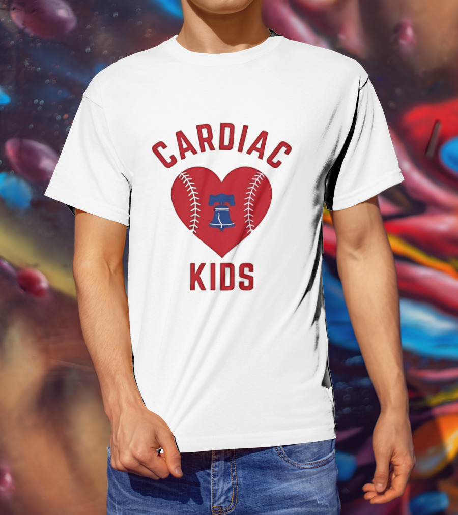 Cardiac Kids Philadelphia Phillies Heart Baseball T-Shirt