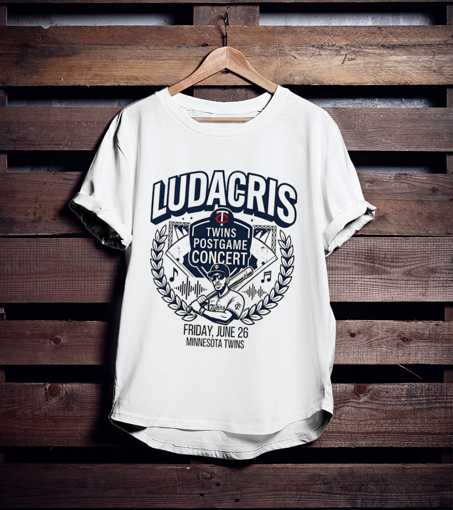 Ludacris Twins Postgame Concert Minnesota June 26 Baseball Event T-Shirt