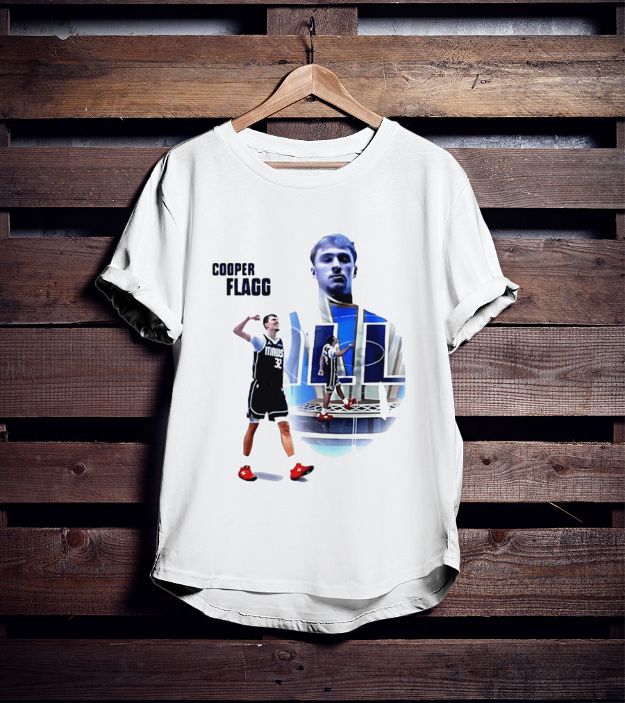 Cooper Flagg Dallas Mavericks MAUS 32 Basketball Player Art 2026 NBA Rookie Of The Year T-Shirt